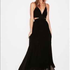 Express black cut out dress